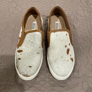 Myra genuine cowhide leather loafers size 9. NWOT.